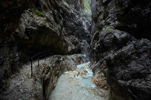 Höllentalklamm - Blick talwärts