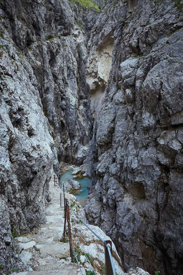 Südwestlicher Ein-/Ausgang der Klamm