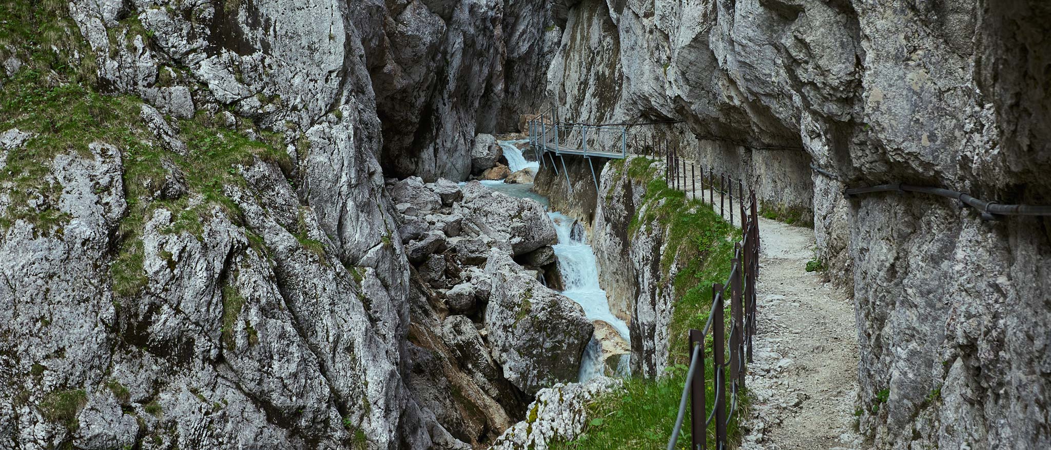 Blick durch die Höllentalklamm